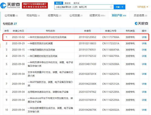 作業(yè)幫申請(qǐng)作文自動(dòng)批改專利 六維評(píng)分技術(shù)引領(lǐng)教育軟件新變革